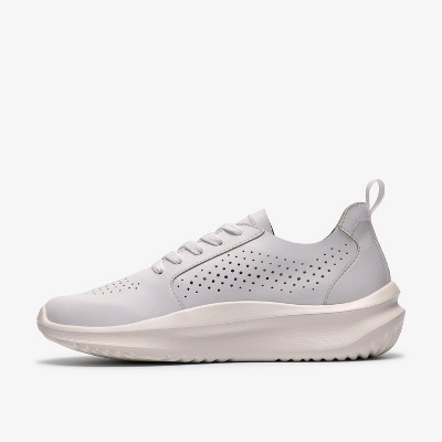 Обувь Clarks Cloudsteppers Womens Solevana Style White Leather Shoes 9 Medium — фото 3