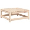 vidaXL Patio Footstool with Cushion Solid Wood Pine - 4 of 4