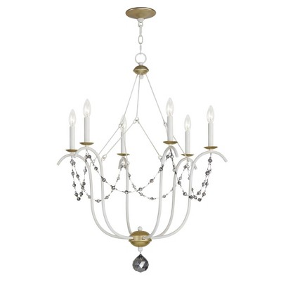 Maxim Lighting Formosa 6 - Light Chandelier in  Ecru/Venetian Gold