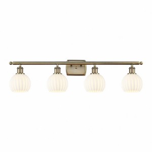 White Venetian - 4 Light Bath Vanity In Modern Style-9 Inches Tall and 36 Inches Wide - 1 of 1