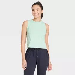 Women's Cropped Active Tank Top - All in Motion™ Alpine Green XL