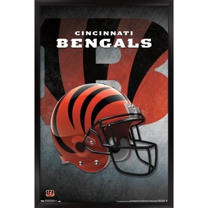 Trends International NFL Cincinnati Bengals - Helmet 16 Framed Wall Poster Prints - 1 of 4