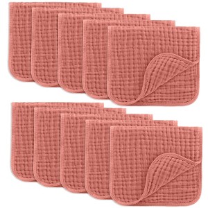 Muslin Burp Cloths Large 100% Cotton by Comfy Cubs - 1 of 4