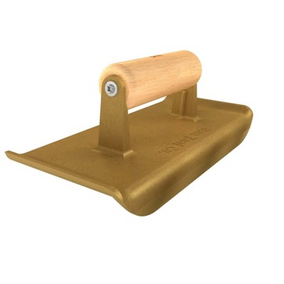 Bon Tool 12-581 Edger - Bronze 9-inch X 4-inch - 1/4-inch Radius X 3/4-inch Lip Wood Handle