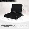 Costway 2/4/6-Pack 24" x 24" Deep Seat Cushion & Back Pillow with Removable Covers Outdoor Brown/Navy/Gray/Black - 3 of 4