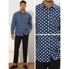 Lars Amadeus Men's Button Down Long Sleeve Casual Business Polka Dots Shirt - 4 of 4
