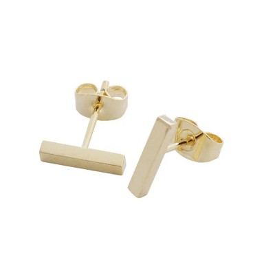 Midi Bar Earrings in Gold, Rose Gold, Silver - Honeycat