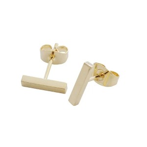 Midi Bar Earrings in Gold, Rose Gold, Silver - Honeycat - 1 of 4
