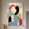 Art Remedy Glam Brooch of Gold Contemporary Shapes Abstract Wall Art Framed - 2 of 4