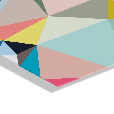 Dominique Vari Abstract Multicolor Acrylic Wall Art, 23" x 31"