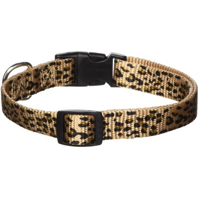 East Side Collection Cheetah-Print Nylon Dog Collar, 14–20-Inch
