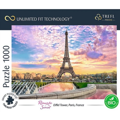 Trefl Romantic Sunset: Eiffel Tower Paris France Jigsaw Puzzle - 1000pc