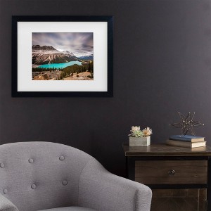 Trademark Fine Art Pierre Leclerc Moody Peyto Lake Matted Framed Art - 1 of 4