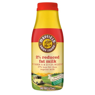 Mayfield 2% Reduced Fat Milk - 1pt
