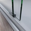 NicBex Shower Door 44-48"W x 72"H Adjustable Semi Frameless Double Sliding Glass Tub Door with 1/4" (6mm) Clear Tempered Glass - 3 of 4