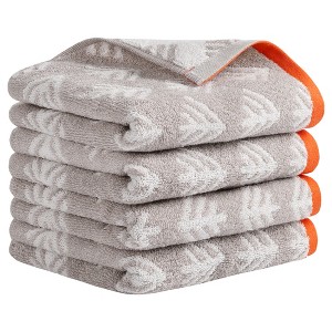 REGALWOVEN Cute Pattern Cotton Soft Absorbent Bathroom Hand Towel 14 x 30 Inch - 1 of 4