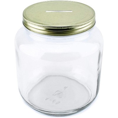 Cornucopia Brands- 16oz Plastic Mason Style Jars With Gold Metal Lids,  Clear 8pk Bpa-free : Target