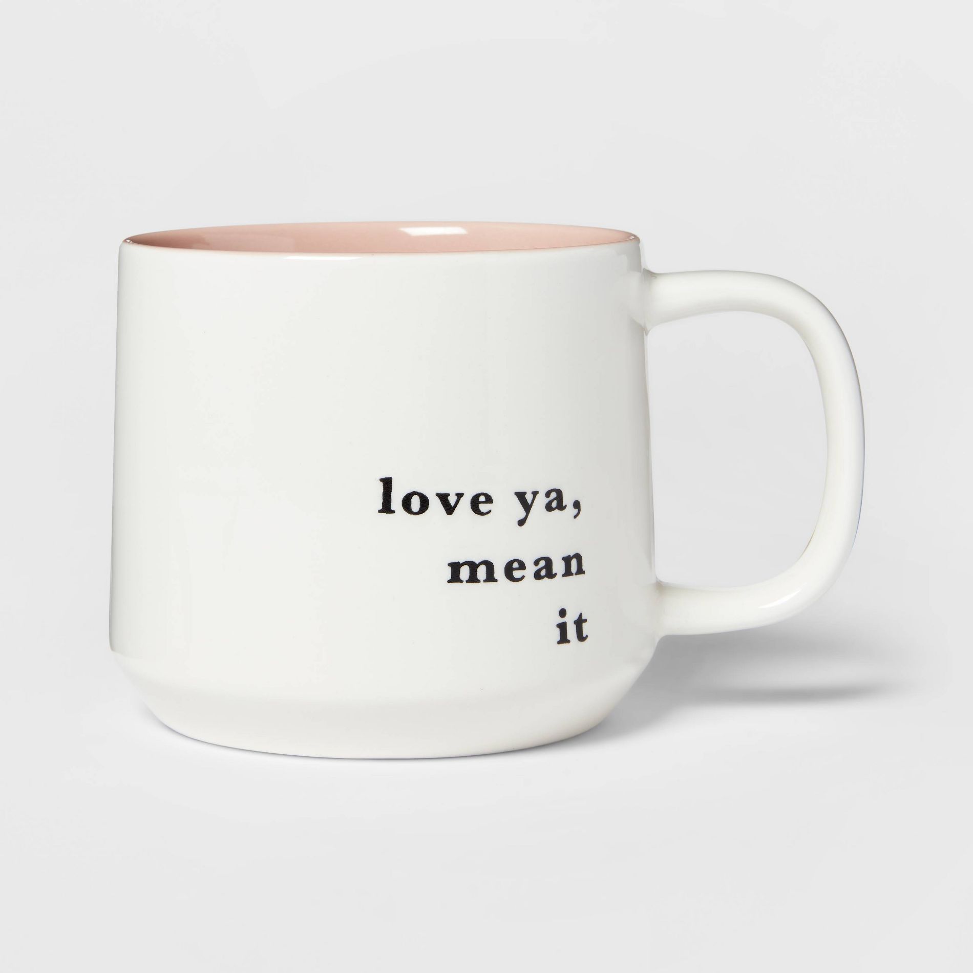 16oz Stoneware Love Ya Mean It Color Splash Mug - Threshold™: Coffee Mugs, Gifts for Mom, Best Friend Gifts