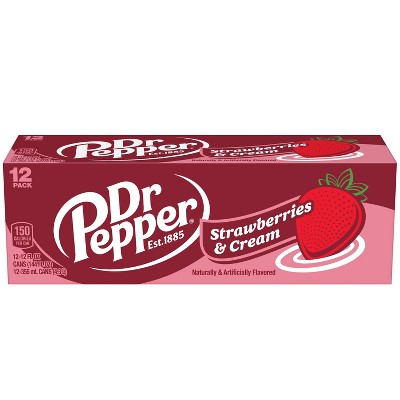 Dr Pepper Strawberries &#38; Cream Soda - 12pk/12 fl oz Cans_3