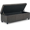 NicBex 48.4" Storage Bench Rectangle Storage Ottoman for Bedroom, Living Room - 3 of 4