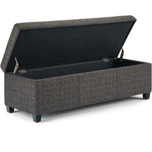 NicBex Faux Leather Storage Ottoman Bench,Upholstered Storage Ottoman with Stitching Design,Modern Storage Bench for Living Room,Bedroom - 1 of 4