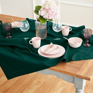 Solino Home Cotton and Linen Hemstitch Table Throw - 1 of 4