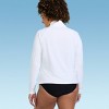 Lands' End Women's Quarter Zip Rash Guard - 2 of 3