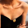 Necklace Women Gold - HTUTWOO™ Mirror Pendant Necklace with Adjustable Chain, for Everyday Wear&occasions - 2 of 4