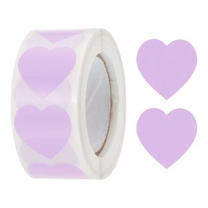 Unique Bargains Self-Adhesive Heart Decoration Sticker for Envelope Wedding 500 Pcs - 1 of 4