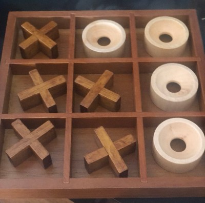 Toy Time Wooden Tabletop 3d Tic Tac Toe Game Set : Target