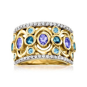 Ross-Simons 1.80 ct. t.w. Multi-Gemstone Ring in 18kt Gold Over Sterling - 1 of 4