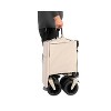 Foldable Extended Wagon with Extra Large Capacity, Heavy Duty Utility Cart with All Terrain Wheels for Camping, Garden, Beach, Shopping-The Pop Home - 3 of 4