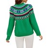 Christmas Sweater Women Jacquard Pullover Knit Long Sleeve Top - 3 of 4