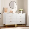 Dresser for Bedroom, 5 Drawer Dresser with Metal Legs, Modern Chest Organizer with Wide Storage, Chest of Drawers for Bedroom, Living Room, Entryway - 2 of 4
