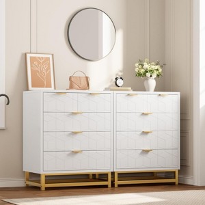 Acekool Cabinet with Metal Handles, Modern Storage Chest Organizer for Bedroom, Living Room, Entryway - 1 of 4