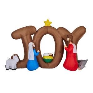 Karl Home 7.5FT Lighted Nativity Scene with JOY Sign Christmas Inflatable Decoration - 1 of 1