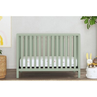 Light Sage 4-in-1 Convertible Crib with Clean Lines