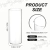 Unique Bargains Glass Bouquet Floating Candle Decorative Cylinder Vase Clear - 2 of 4