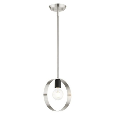 Livex Lighting Modesto 1 - Light Pendant in  Brushed Nickel