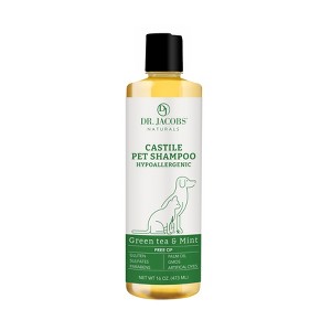 Dr Jacobs Naturals Castile Pet Shampoo Green Tea & Mint - 16 oz - 1 of 3