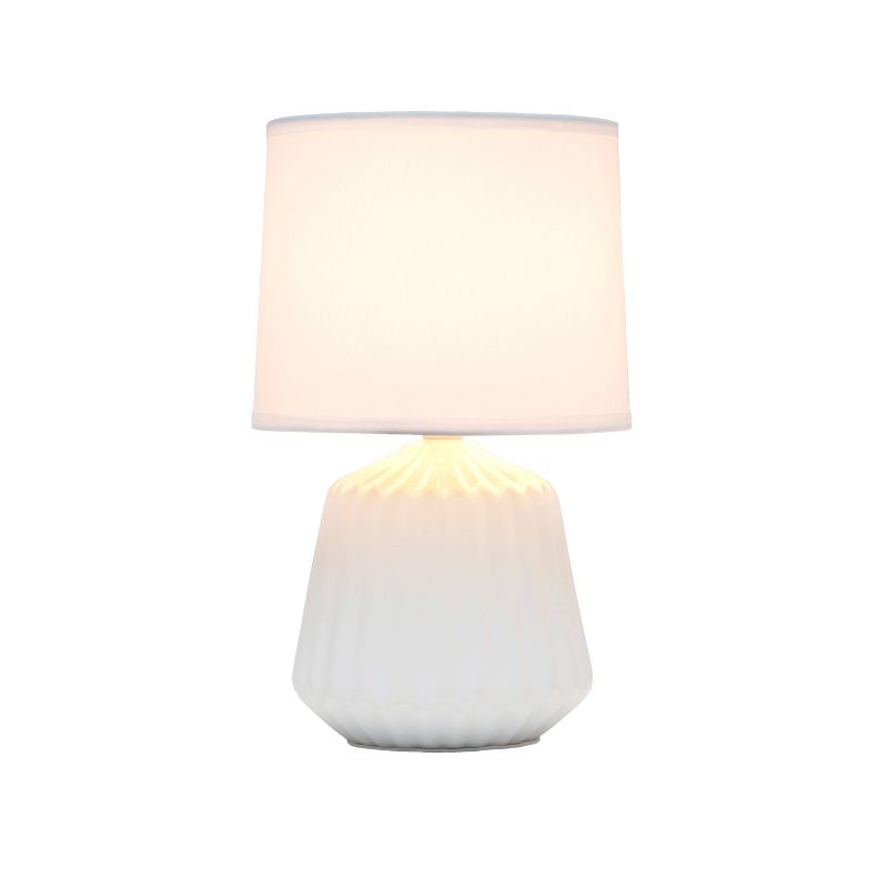 Petite Pleated Base Table Lamp Off-White - Simple Designs, 3 of 10