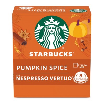Starbucks by Nespresso Vertuo Line Pumpkin Spice Flavored Light Roast Coffee Pods - 8ct