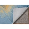 Kawai Modern Abstract Blue/Gold/Gray Area Rug - 4 of 4