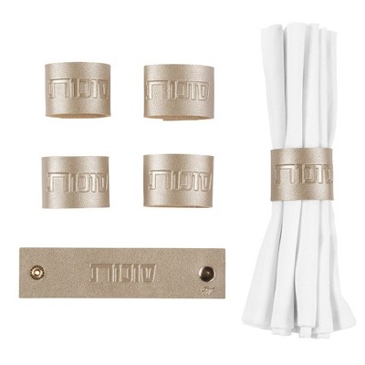 Waterdale Collection - Sukkos Leather Napkin Wraps