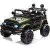 Electric Car for Kids, 12V Ride on Truck Car with Remote Control Spring Suspension, LED Lights, Music, 3 Speeds - 4 of 4
