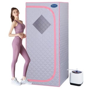 CuisinSmart Home Sauna Portable, Portable Steam Sauna for Home with Steamer, Remote Control, ​Timer, Foldable Chair, Saunabox with FCC Certification - 1 of 4