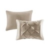 Lyngins 7-Piece Queen Comforter Set, Tufted Design Bedding Set, Quilt Bedding Set with Shams, Pillows & Bed Skirt, Hypoallergenic - 3 of 4