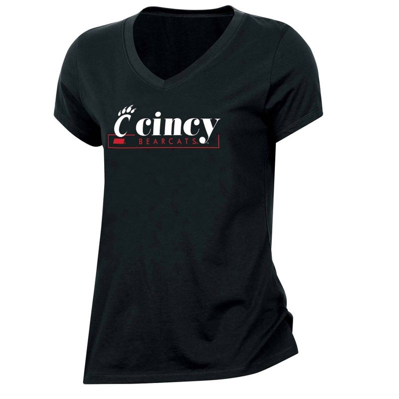 NCAA Cincinnati Bearcats Women&#39;s V-Neck T-Shirt, 1 of 4