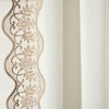 Lush Décor Scalloped Edge Lace Border Window Panel Off White/Neutral Single 52x84 - 4 of 4