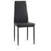 KWPZQEB Dining Chairs Set, Dining Room Chairs with Upholstered & High Back, Modern Armless Chairs for Living Room, Dining Room, Black - 4 of 4